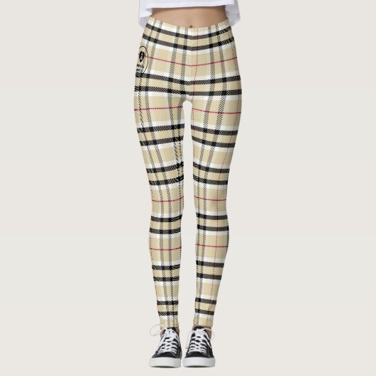 Plaid - Tan - Emo - Leggings (Voorkant)