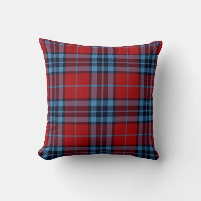 Plaid Tartan accent bank decoratief kussen (Voorkant)