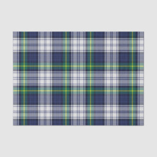 Plaid Tartan blauw groen Tissuepapier