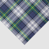Plaid Tartan blauw groen Tissuepapier (Detail)