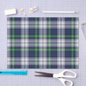 Plaid Tartan blauw groen Tissuepapier (Craft)