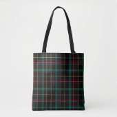 plaid tartan-canvas tas (Voorkant)