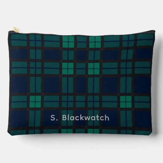 Plaid Tartan Clan Blackwatch Gepersonaliseerde Tar Etui (Voorkant)