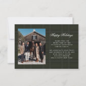 Plaid Tartan Equestrian Barn Ranch Business Bedankkaart (Voorkant)