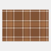 Plaid tartan Herfst Bruin en beige Patroon Inpakpapier Vel (Voorkant)