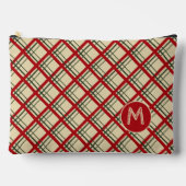  Plaid Tartan Monogram Ontwerp Etui (Voorkant)