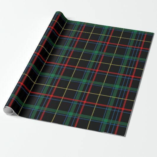 plaid tartan-pakpapier cadeaupapier (Uitgerold)