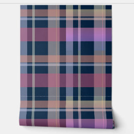 Plaid Tartan Patroon Elegant Behang