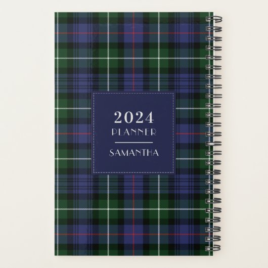 Plaid Tartan Rustic 2025 Planner (Achterkant)