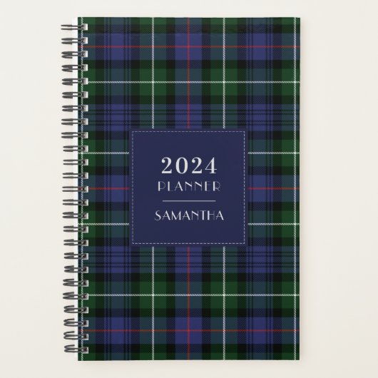 Plaid Tartan Rustic 2025 Planner (Voorkant)