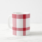 Plaid Tartan Seamless Pattern. Koffiemok (Voorkant links)
