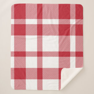 Plaid Tartan Seamless Pattern. Sherpa Deken
