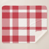 Plaid Tartan Seamless Pattern. Sherpa Deken (Voorkant (horizontaal))