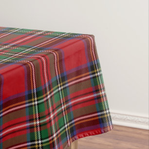 Plaid Tartan Stewart Red Rustic Tafelkleed