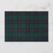 Plaid Teddy Bear Baby Shower bookbook for baby Informatiekaartje (Achterkant)