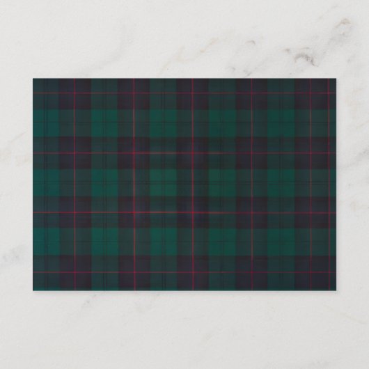 Plaid Teddy Bear Baby Shower bookbook for baby Informatiekaartje (Achterkant)