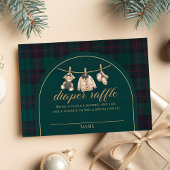 Plaid Teddy Bear Baby Shower bookbook for baby Informatiekaartje