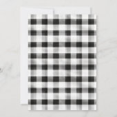 Plaid Thanksgiving Dinner Party Uitnodiging (Achterkant)