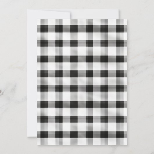 Plaid Thanksgiving Dinner Party Uitnodiging (Achterkant)