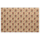 plaid Thanksgiving kalkoenen Stof (Fat Quarter)
