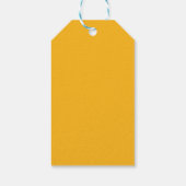 Plaid Thanksgiving Tree met gouden sterren Cadeaulabel (Achterkant)