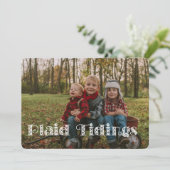 Plaid Tidings of Joy Holiday Kaart (Staand voorkant)