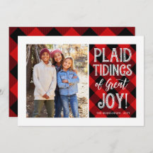 Plaid Tidings | Rood | Foto