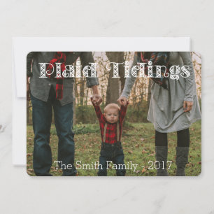 Plaid Tidings Zwart Wit Plaid Back Vakantie Kaart