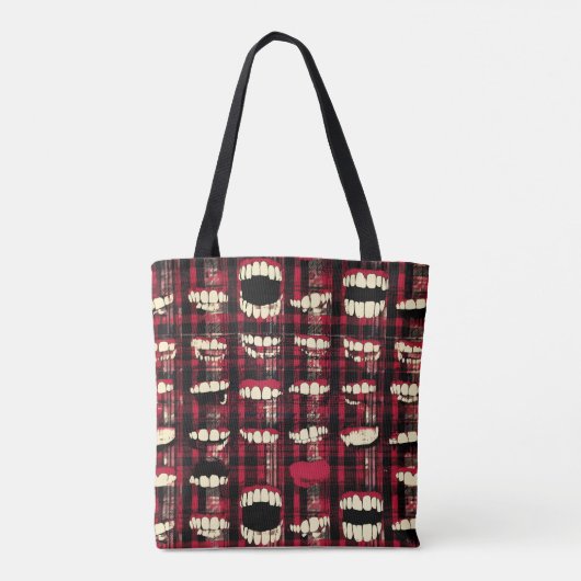 Plaid tooth tas (Achterkant)