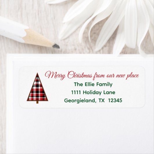 Plaid Tree Adreswijziging Retouradres Etiket (Insitu)
