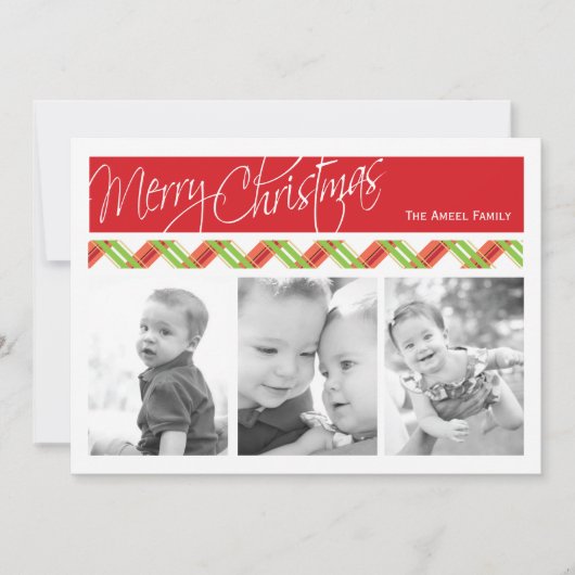Plaid | Vakantie 3 van Kerstmis de Kaart van de (Voorkant)