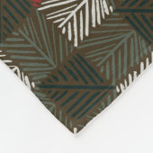 Plaid van dennennaald fleece deken (Hoek)