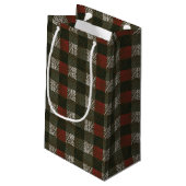 Plaid van dennennaald klein cadeauzakje (Achterkant Gekanteld)