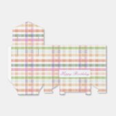  Plaid Verjaardag gunstbox Bedankdoosjes (Uitgevouwen)