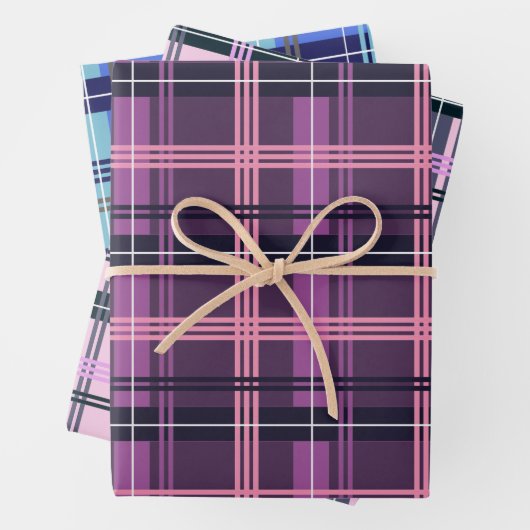 Plaid Verpakkend Document Vlak Blad (Gemengde Reek Inpakpapier Vel (In situ)