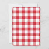 Plaid Vrolijke Kerstmis Familie Foto Mistletoe Notitiekaartje (Achterkant)