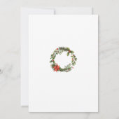 Plaid Waterverf Elegant Kerstfeest Tartan Kaart (Achterkant)