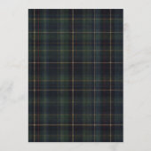 Plaid We Can Bearly Wait Green Blue Baby Shower Kaart (Achterkant)