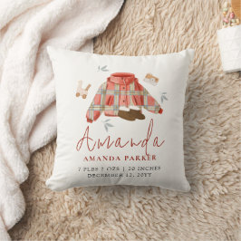 Plaid Winter Kleding Baby Kwekerij Geboorte Statis Kussen