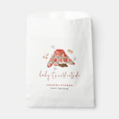 Plaid Winter Kleding Baby shower Bedankzakje (Voorkant)