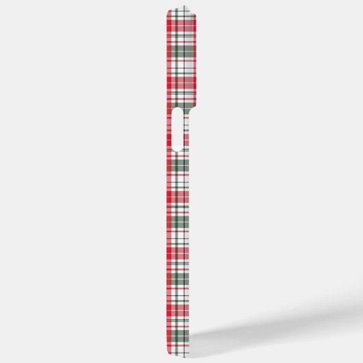 Plaid Winter Vakantie Kerstmis Naam Gepersonalisee Case-Mate iPhone Case (Achterkant / Rechts)