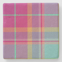Plaid With Design  Stenen Onderzetter