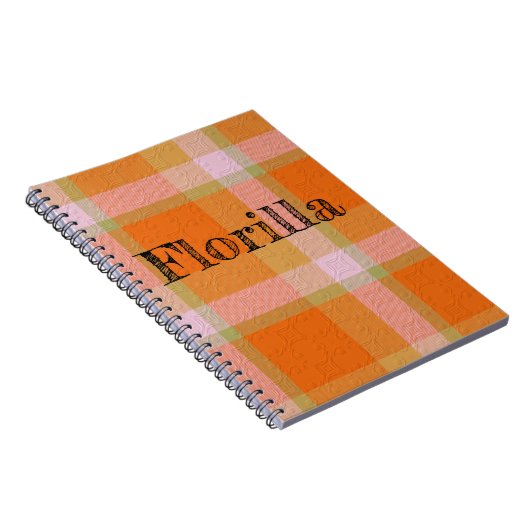 Plaid With Pattern  Notebook Notitieboek (Rechterzijde)