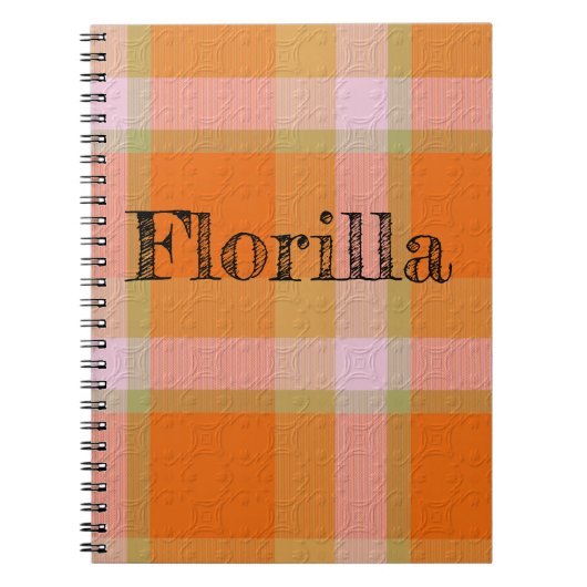 Plaid With Pattern  Notebook Notitieboek (Voorkant)