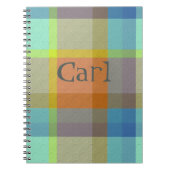 Plaid With Pattern Notebook Notitieboek (Voorkant)