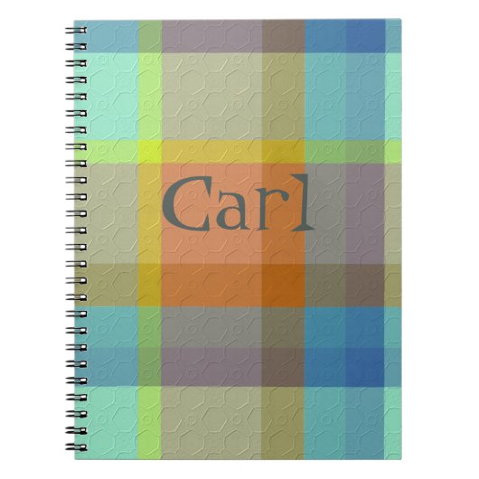 Plaid With Pattern  Notebook Notitieboek (Voorkant)