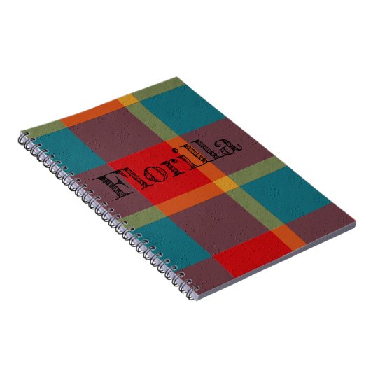 Plaid With Pattern  Notebook Notitieboek (Rechterzijde)