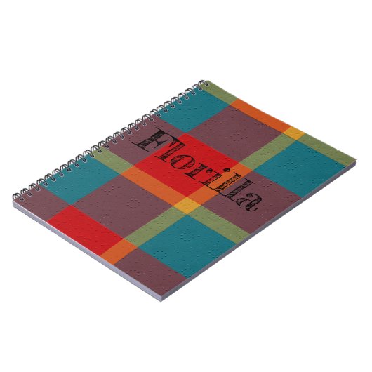 Plaid With Pattern Notebook Notitieboek (Linkerzijde)