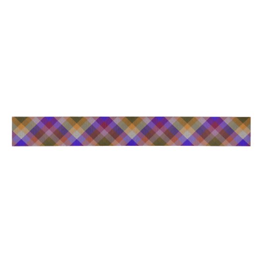 Plaid With Pattern Ribbon Grosgrain Lint (Voorkant)