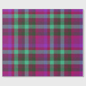 Plaid With Patterned Texture Wrapping Paper Cadeaupapier (Vlak)